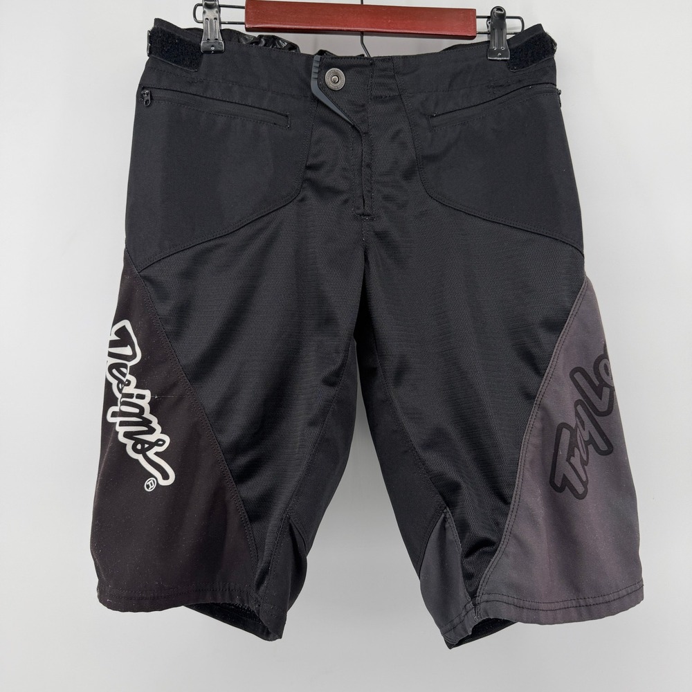 Troy Lee Designs Sprint Bike Shorts Mens 34 Black Gray Downhill MTB BMX Racing